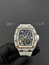 Thumbnail for Richard Mille RM 72 - 01Automatic Winding Lifestyle Flyback Chronograph White Gold with Baguette Diamonds - WatchesOff5th