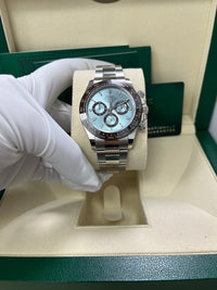 Thumbnail for Rolex 950 Platinum Cosmograph Daytona 40 Watch - Ice Blue Index Dial (Ref # 116506) - WatchesOff5thWatch