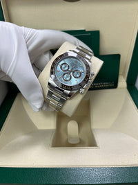 Thumbnail for Rolex 950 Platinum Cosmograph Daytona 40 Watch - Ice Blue Index Dial (Ref # 116506) - WatchesOff5thWatch