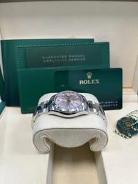 Thumbnail for Rolex Datejust 31 White Rolesor Pink Dial Fluted Bezel (Ref 278274) - WatchesOff5thWatch