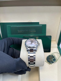 Thumbnail for Rolex Datejust 31 White Rolesor Pink Dial Fluted Bezel (Ref 278274) - WatchesOff5thWatch