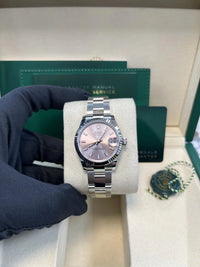 Thumbnail for Rolex Datejust 31 White Rolesor Pink Dial Fluted Bezel (Ref 278274) - WatchesOff5thWatch