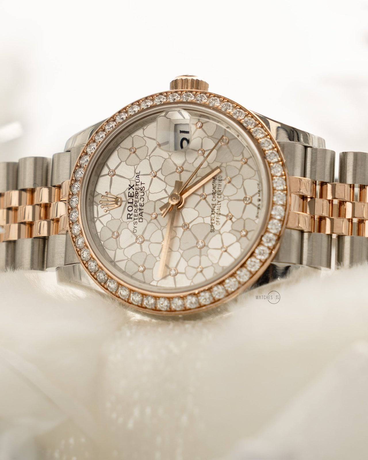 Rolex Datejust 31mm Mother Of Pearl Dial Rose Gold / Steel Reference 278381RBR - WatchesOff5thWatch