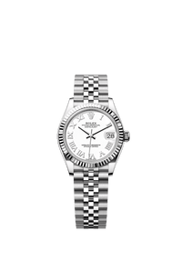 Thumbnail for Rolex Datejust 31mm Steel and White Gold White Dial Fluted Bezel Oyster Bracelet (Ref 278274) - WatchesOff5thWatch