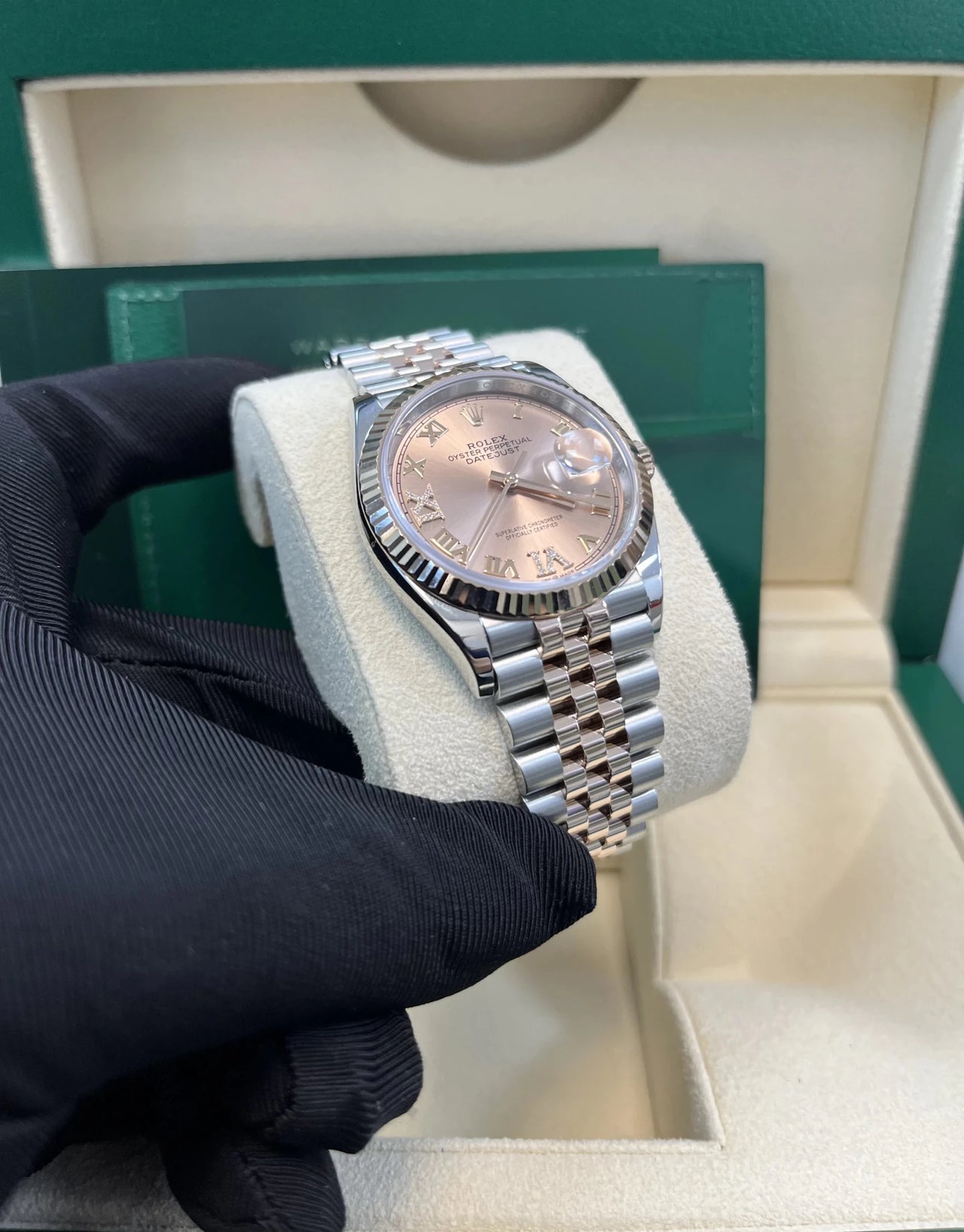 Rolex DateJust 36 Oyster Bracelet 36 mm Oystersteel and Everose gold (Ref 126231) - WatchesOff5thWatch