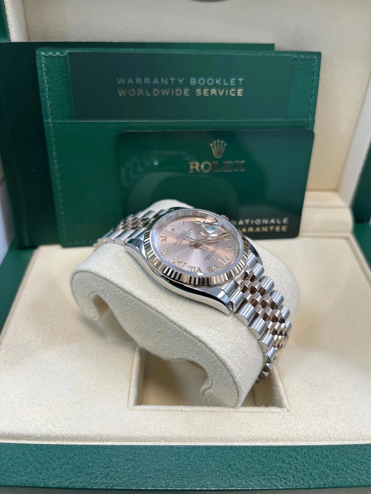 Rolex DateJust 36 Oyster Bracelet 36 mm Oystersteel and Everose gold (Ref 126231) - WatchesOff5thWatch