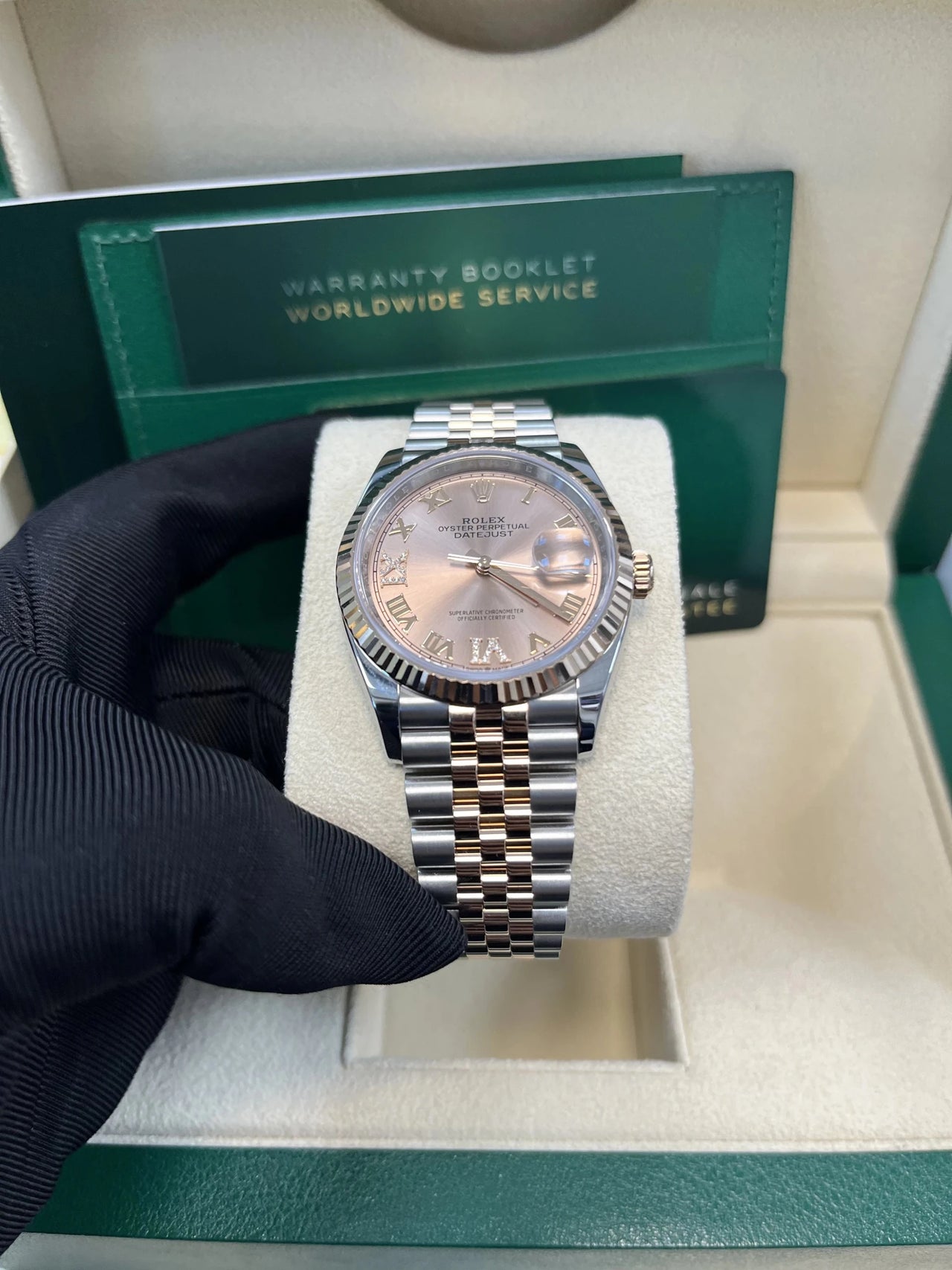 Rolex DateJust 36 Oyster Bracelet 36 mm Oystersteel and Everose gold (Ref 126231) - WatchesOff5thWatch