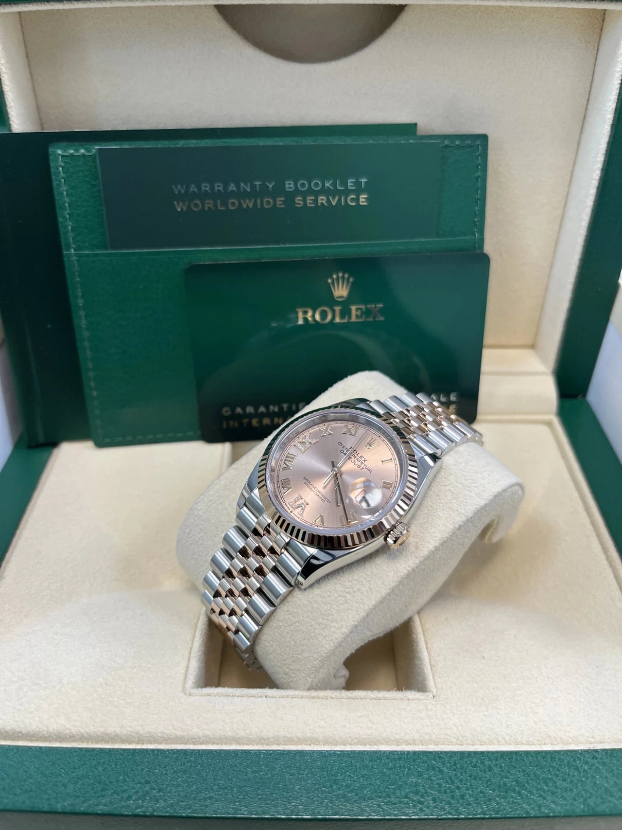 Rolex DateJust 36 Oyster Bracelet 36 mm Oystersteel and Everose gold (Ref 126231) - WatchesOff5thWatch
