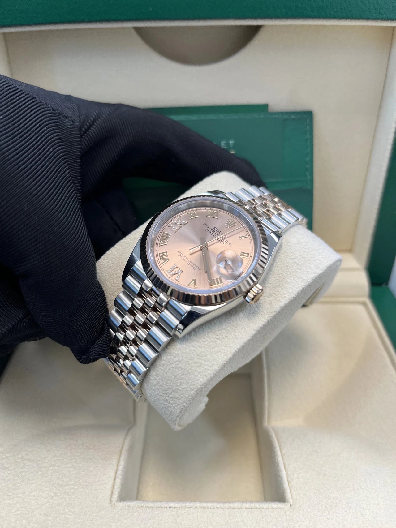 Rolex DateJust 36 Oyster Bracelet 36 mm Oystersteel and Everose gold (Ref 126231) - WatchesOff5thWatch