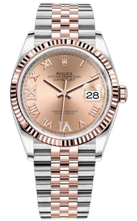 Thumbnail for Rolex DateJust 36 Oyster Bracelet 36 mm Oystersteel and Everose gold (Ref 126231) - WatchesOff5thWatch