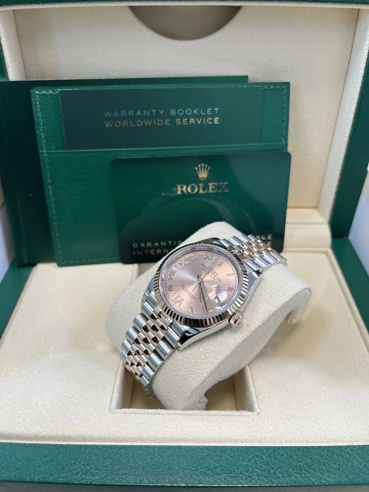 Rolex DateJust 36 Oyster Bracelet 36 mm Oystersteel and Everose gold (Ref 126231) - WatchesOff5thWatch