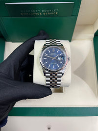 Thumbnail for Rolex Datejust 36mm Stainless Steel Bright Blue Fluted Jubilee 126234 - WatchesOff5th