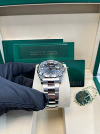 Thumbnail for Rolex Datejust 41 18k White Gold & Steel/ Dark Rhodium Diamond Dial Oyster (Reference  126334) - WatchesOff5thWatch