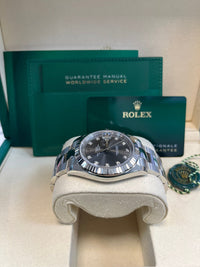 Thumbnail for Rolex Datejust 41 18k White Gold & Steel/ Dark Rhodium Diamond Dial Oyster (Reference  126334) - WatchesOff5thWatch