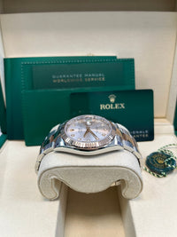 Thumbnail for Rolex Datejust 41 Two - Tone Stainless Steel and Rose Gold/ Sundust Diamond Dial/ Fluted Bezel/ Oyster Bracelet (Ref126331) - WatchesOff5thWatch
