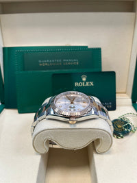 Thumbnail for Rolex Datejust 41 Two - Tone Stainless Steel and Rose Gold/ Sundust Diamond Dial/ Fluted Bezel/ Oyster Bracelet (Ref126331) - WatchesOff5thWatch