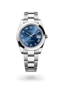 Thumbnail for Rolex Datejust 41mm Oystersteel Bright Blue Dial Smooth Bezel Oyster Bracelet 2026 New Release (Ref 126300 - 0029) - WatchesOff5thWatch