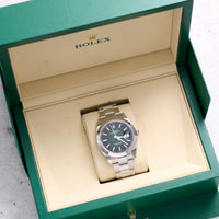 Thumbnail for Rolex Datejust 41mm Oystersteel Green Ombré Dial Smooth Bezel Oyster Bracelet 2026 New Release (Ref 126300) - WatchesOff5thWatch