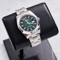 Thumbnail for Rolex Datejust 41mm Oystersteel Green Ombré Dial Smooth Bezel Oyster Bracelet 2026 New Release (Ref 126300) - WatchesOff5thWatch
