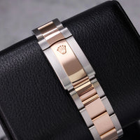 Thumbnail for Rolex Datejust 41mm Steel and Everose Gold Mint Green Dial Fluted Bezel Oyster Bracelet 2026 New Release (Ref# 126331-0021) - WatchesOff5thWatch