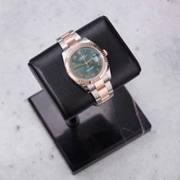 Thumbnail for Rolex Datejust 41mm Steel and Everose Gold Mint Green Dial Fluted Bezel Oyster Bracelet 2026 New Release (Ref# 126331-0021) - WatchesOff5thWatch