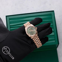 Thumbnail for Rolex Day-Date 36 36mm Everose gold Reference 128235 Olive Dial NEW RELEASE - WatchesOff5thWatch