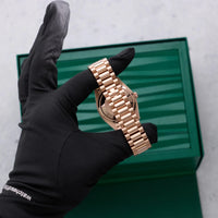 Thumbnail for Rolex Day-Date 36 36mm Everose gold Reference 128235 Olive Dial NEW RELEASE - WatchesOff5thWatch