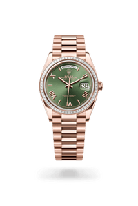 Thumbnail for Rolex Day - Date 36 | Olive Green Dial (Ref 128395TBR) - WatchesOff5thWristwatch