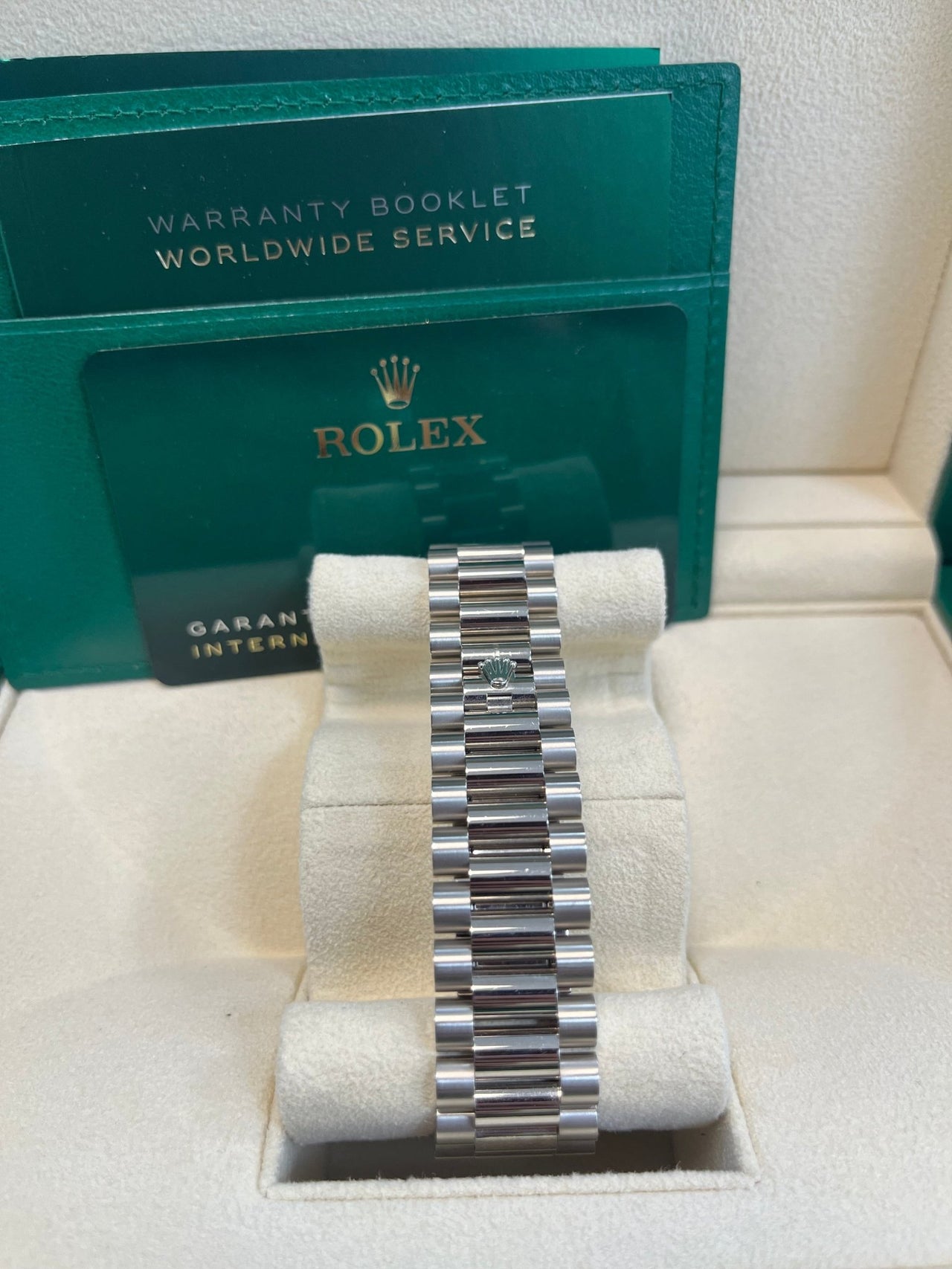 Rolex Day - Date 40 - Fluted Bezel - Blue Bevelled Roman Dial - 228239 - WatchesOff5thWatch