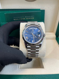 Thumbnail for Rolex Day - Date 40 - Fluted Bezel - Blue Bevelled Roman Dial - 228239 - WatchesOff5thWatch