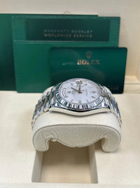 Thumbnail for Rolex Day - Date 40 Platinum White Dial President Day - date 40mm Fluted Bezel 228236 - WatchesOff5thWatch