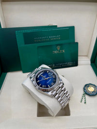 Thumbnail for Rolex Day - Date 40 White Gold Blue Ombré Dial 228239 - WatchesOff5thWatch