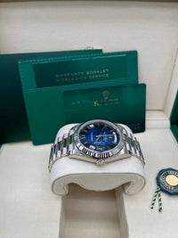 Thumbnail for Rolex Day - Date 40 White Gold Blue Ombré Dial 228239 - WatchesOff5thWatch