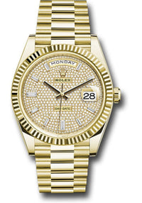 Thumbnail for Rolex Day-Date 40mm Yellow Gold Pave Dial 228238 - WatchesOff5th