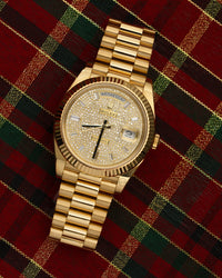 Thumbnail for Rolex Day - Date 40mm Yellow Gold Pave Dial 228238 - WatchesOff5thWatch