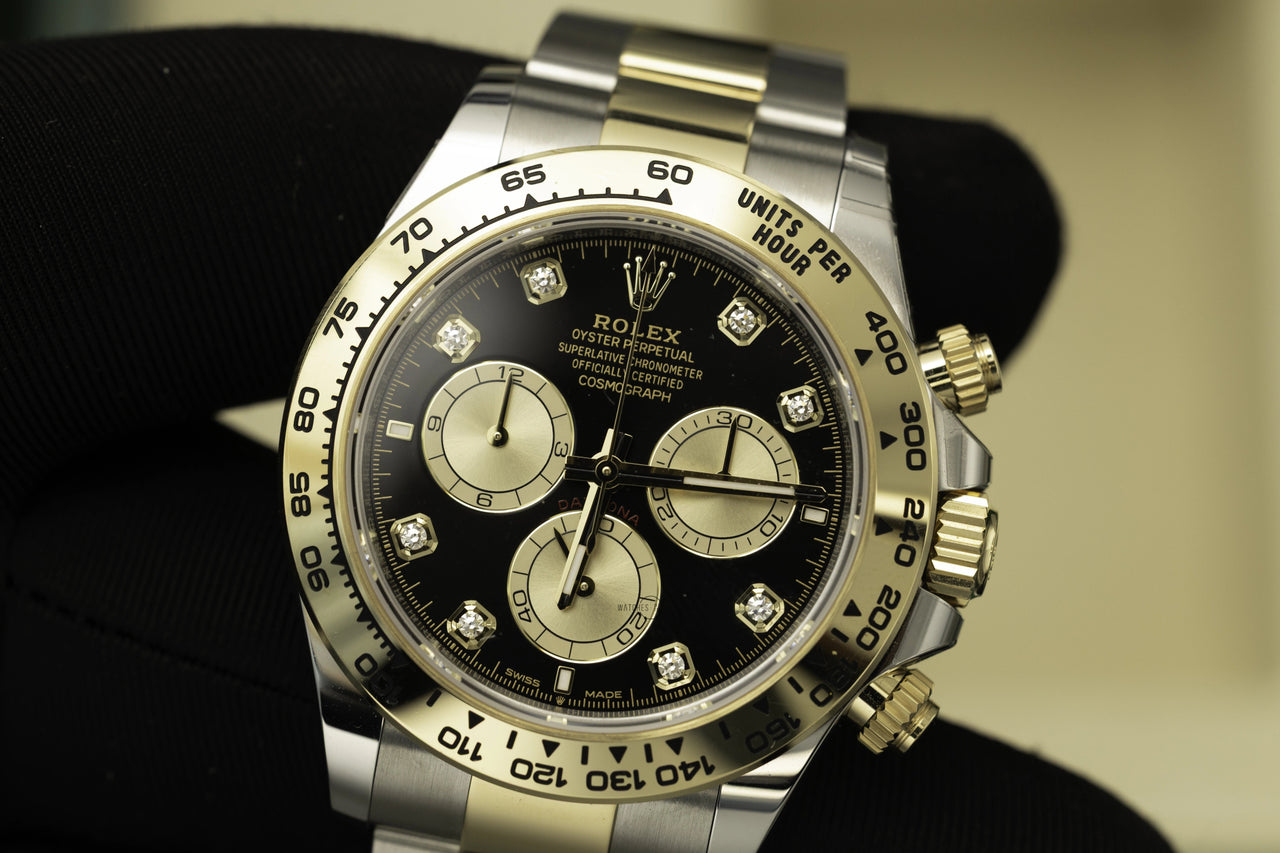 Rolex Daytona 126503 Two - Tone Black Diamond Dial 40mm - WatchesOff5thWristwatch