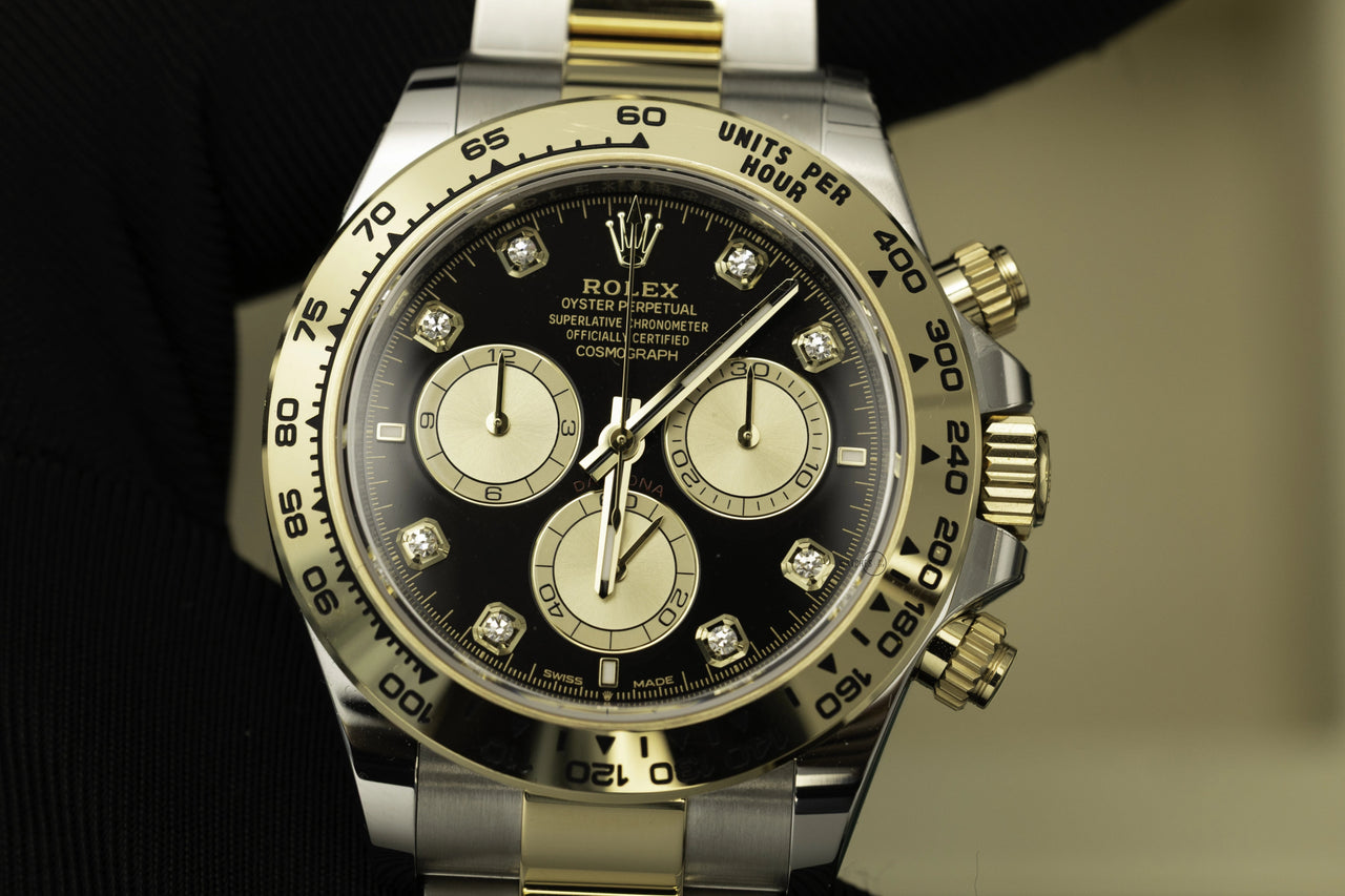 Rolex Daytona 126503 Two - Tone Black Diamond Dial 40mm - WatchesOff5thWristwatch
