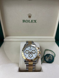 Thumbnail for Rolex Daytona Stainless Steel and Yellow Gold White Dial 116523 - WatchesOff5thWatch