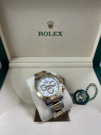 Thumbnail for Rolex Daytona Stainless Steel and Yellow Gold White Dial 116523 - WatchesOff5thWatch