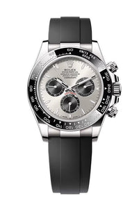 Thumbnail for Rolex Daytona White Gold Cosmograph Daytona Silver And Black Index Dial - Oysterflex Strap 126519LN - WatchesOff5thWatch