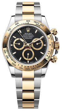 Thumbnail for Rolex Daytona Yellow Gold and Steel Daytona Black Index Dial - Oyster Bracelet 126503 - WatchesOff5thWatch