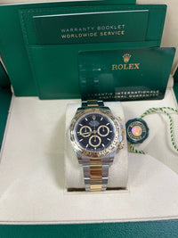 Thumbnail for Rolex Daytona Yellow Gold and Steel Daytona Black Index Dial - Oyster Bracelet 126503 - WatchesOff5thWatch