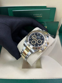 Thumbnail for Rolex Daytona Yellow Gold and Steel Daytona Black Index Dial - Oyster Bracelet 126503 - WatchesOff5thWatch