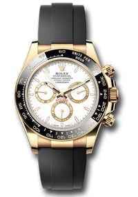 Thumbnail for Rolex Daytona Yellow Gold Black Cerachrom Bezel White Index Dial Oysterflex Strap 126518ln - WatchesOff5thWatch