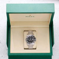 Thumbnail for Rolex GMT-Master II Black Grey Bezel Jubilee Bracelet 126710GRNR - WatchesOff5thWatch
