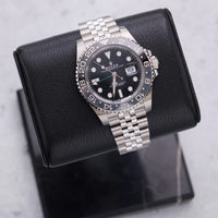 Thumbnail for Rolex GMT-Master II Black Grey Bezel Jubilee Bracelet 126710GRNR - WatchesOff5thWatch