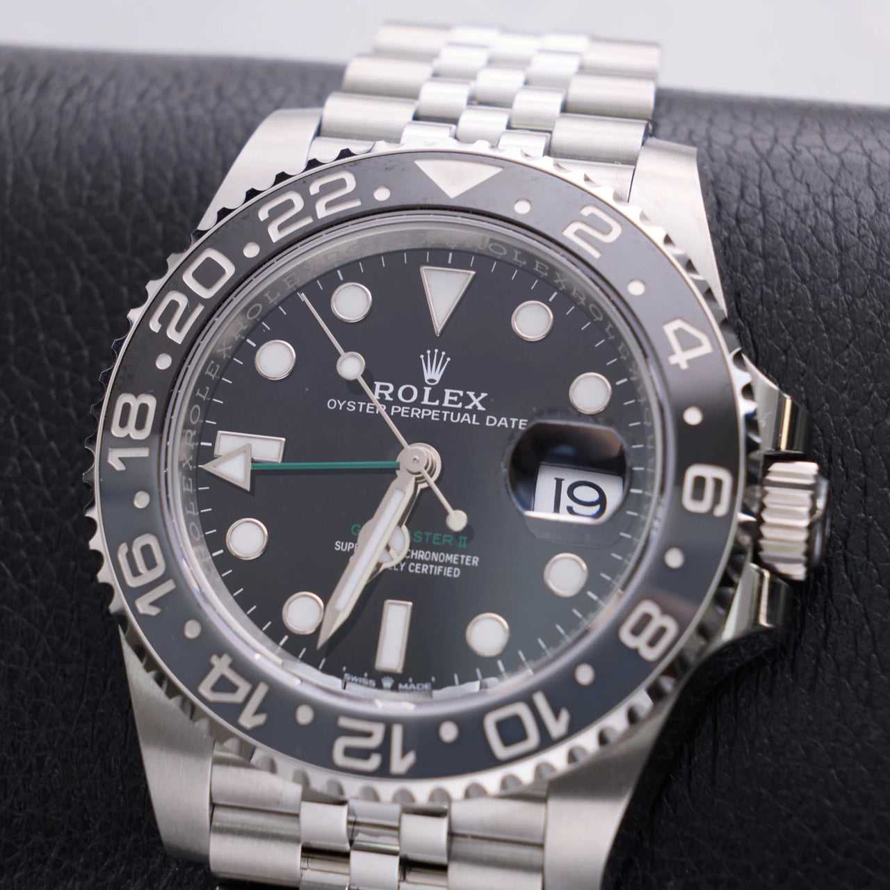 Rolex GMT-Master II Black Grey Bezel Jubilee Bracelet 126710GRNR - WatchesOff5thWatch