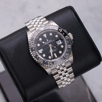 Thumbnail for Rolex GMT-Master II Black Grey Bezel Jubilee Bracelet 126710GRNR - WatchesOff5thWatch