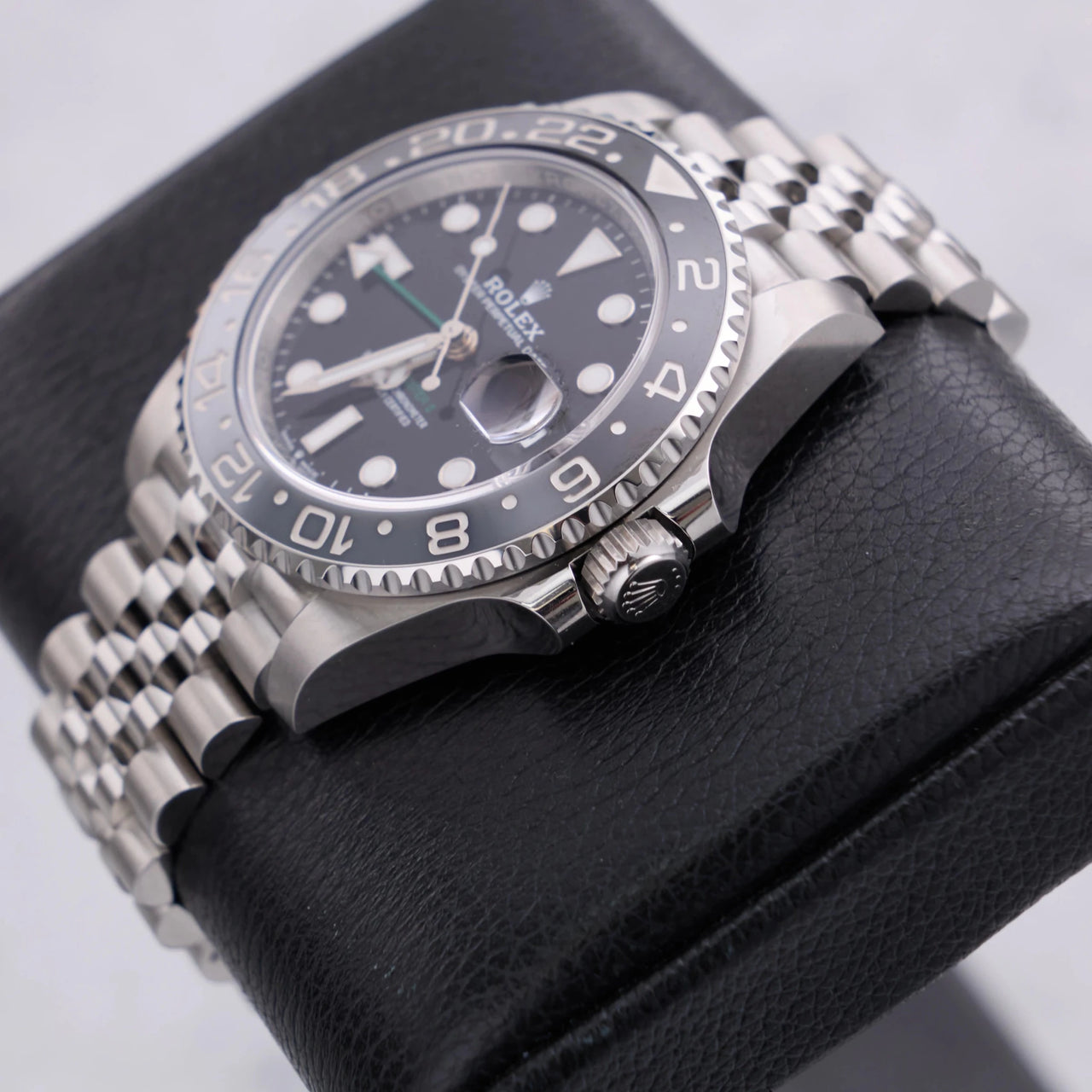 Rolex GMT-Master II Black Grey Bezel Jubilee Bracelet 126710GRNR - WatchesOff5thWatch