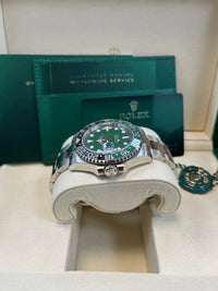 Thumbnail for Rolex GMT - Master II Left - Hand 40mm 18K White Gold Green Ceramic Dial Green Black Cerachrom Bezel Oyster Bracelet (Ref 126729VTNR) - WatchesOff5thWatch